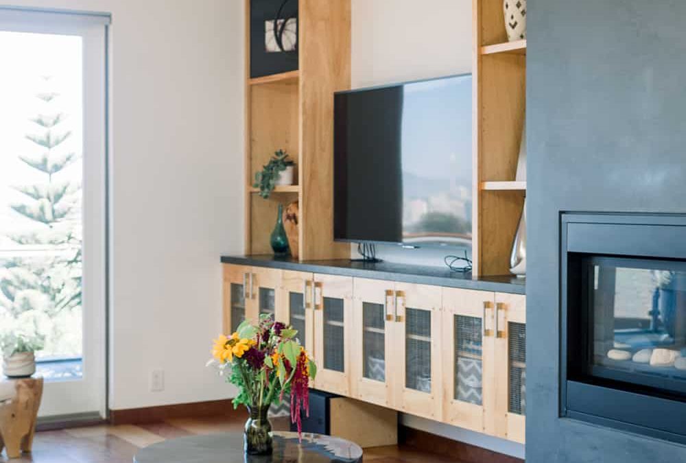 Stylish living room designed by a Swindon decorator